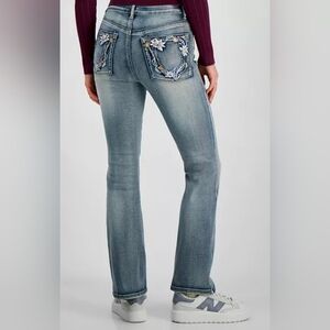 Dollhouse Denim Blue Straight Leg Jeans